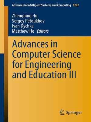 cover image of Advances in Computer Science for Engineering and Education III